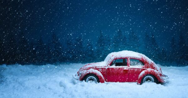 Car Stuck in Snow