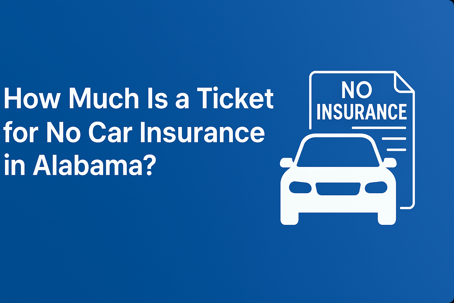 How Much Is a Ticket For No Car Insurance in Alabama?